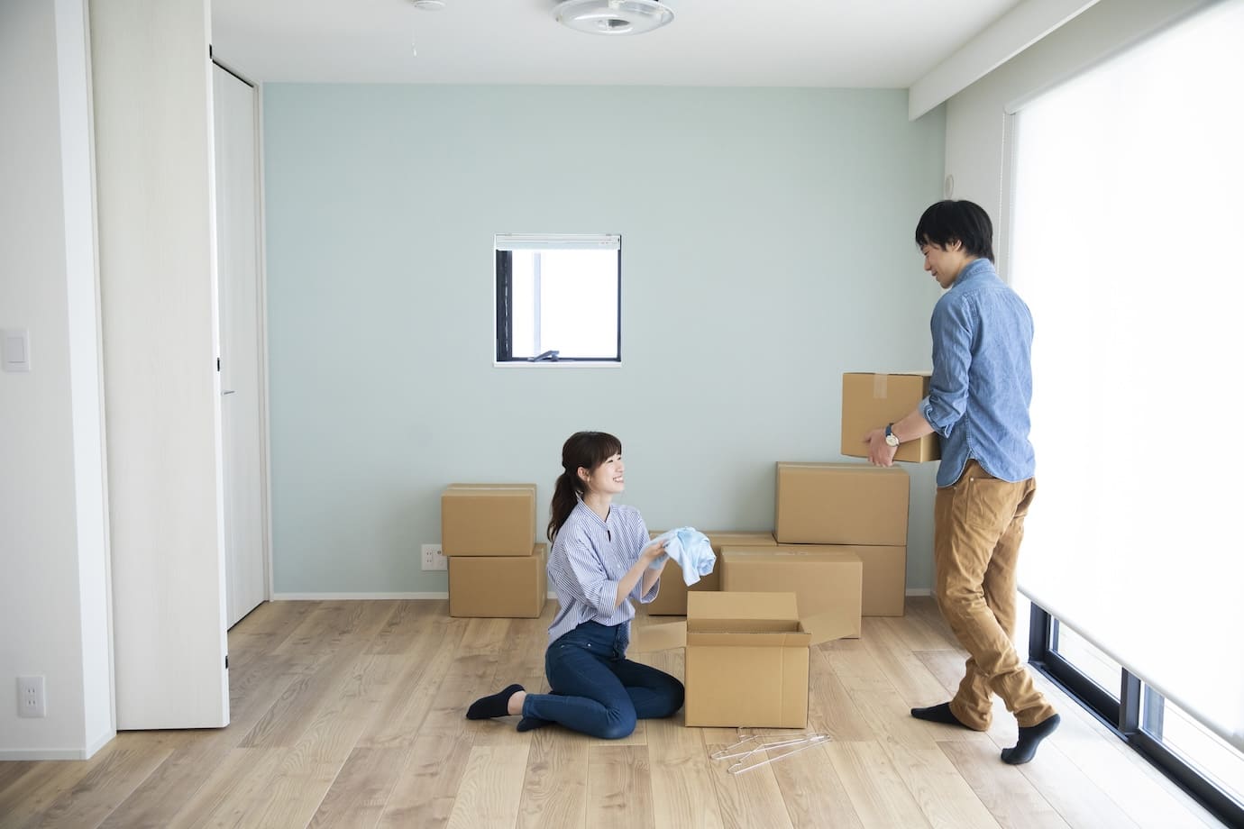 夫婦で引越し