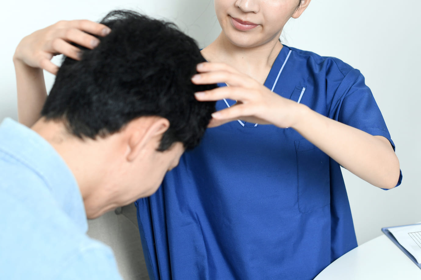 診断されている男性