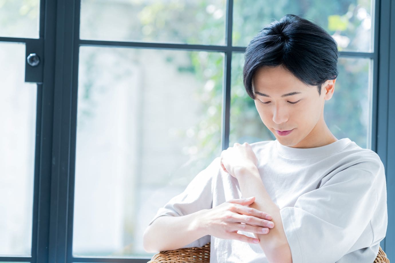 脱毛した男性